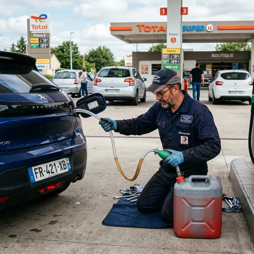 erreur de carburant siphonnage reservoir voiture Île-de-France